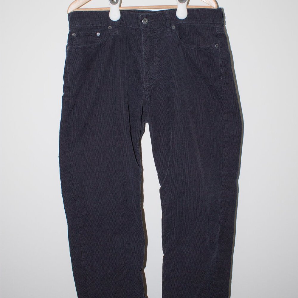 Lucky brand corduroy pants 363 Vintage Straight leg indigo Mens size 34, 30